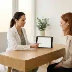 Médecin et patiente discutent lors d'une consultation